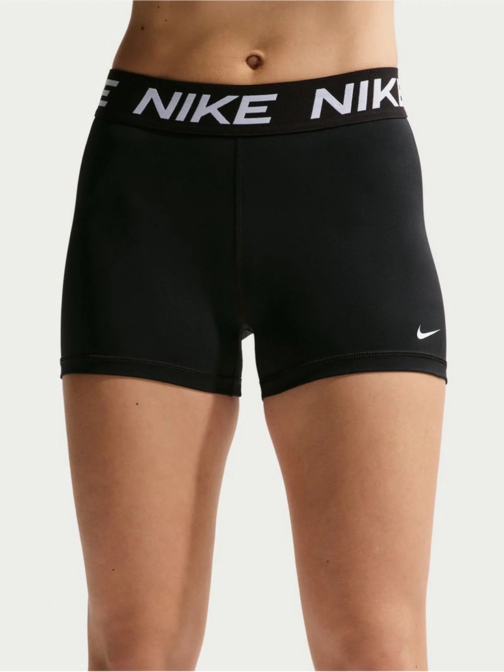 Women’s Nike ProBlack Logo Elastic-Waist Shorts - size Large